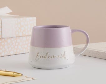 Personalised Wedding Party Engraved Mugs – Bride, Groom, Bridesmaid, Groomsman, Father of the Bride – Custom Engraved Wedding Keepsake Gift