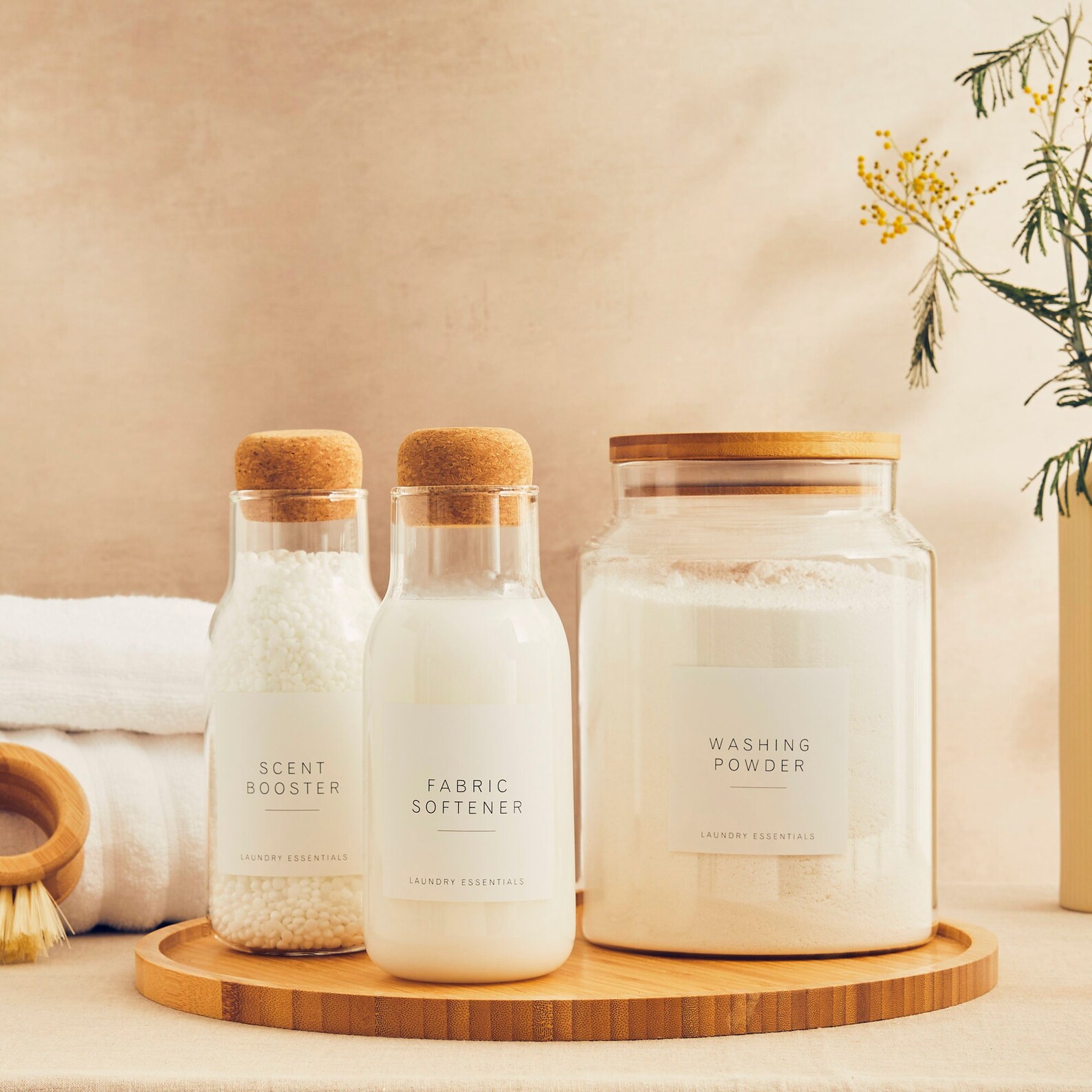 4 Piece Laundry Set Laundry Jars Laundry Room Decor Etsy