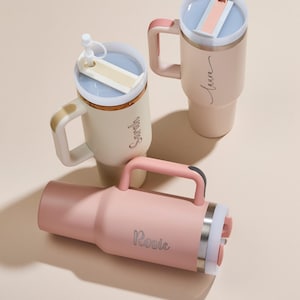 Personalized Insulated Water Bottle: Laser Engraved 40oz Travel Cup