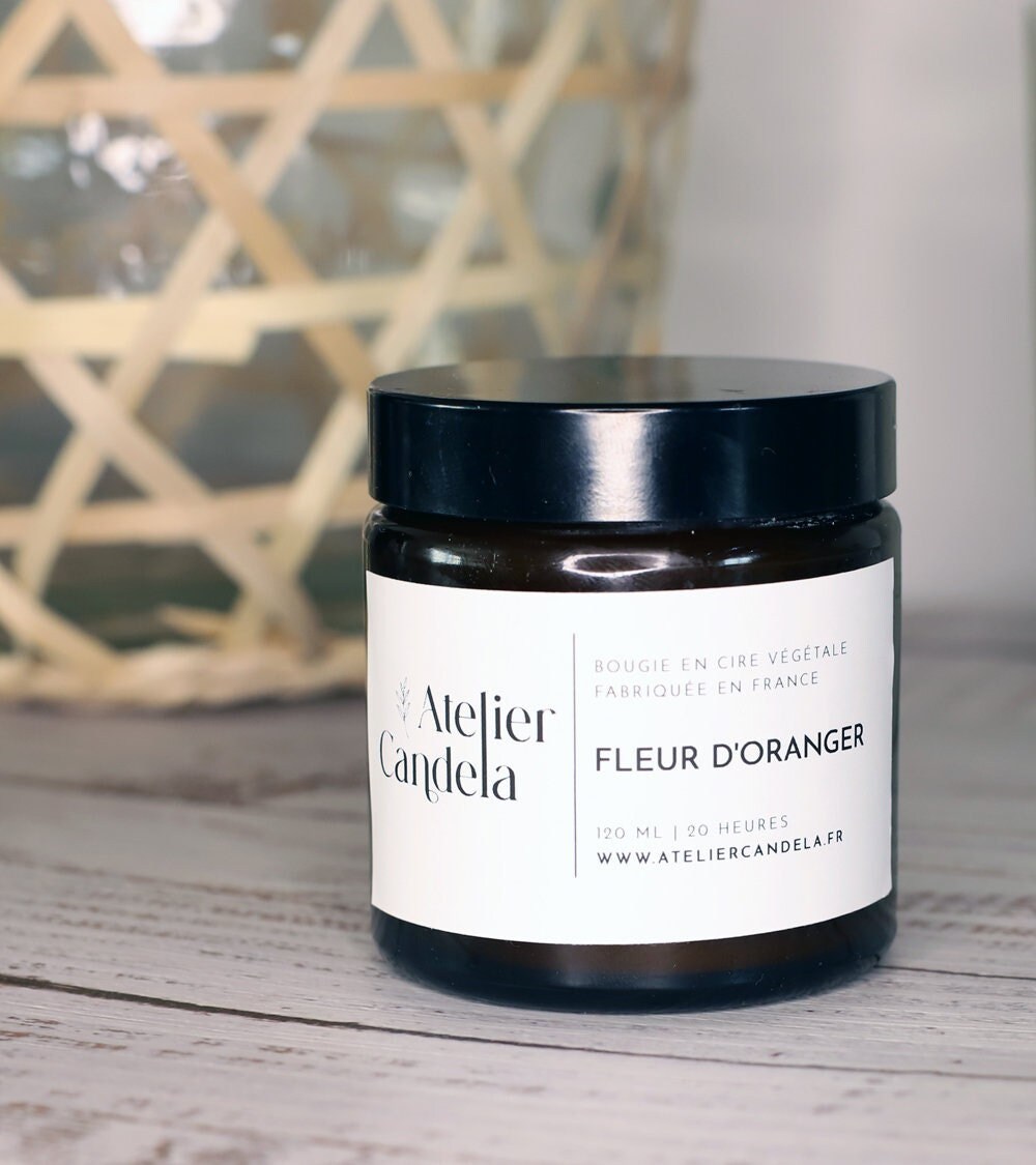 Fleur d'oranger - Bougie Artisanale Parfumée en Cire de Soja