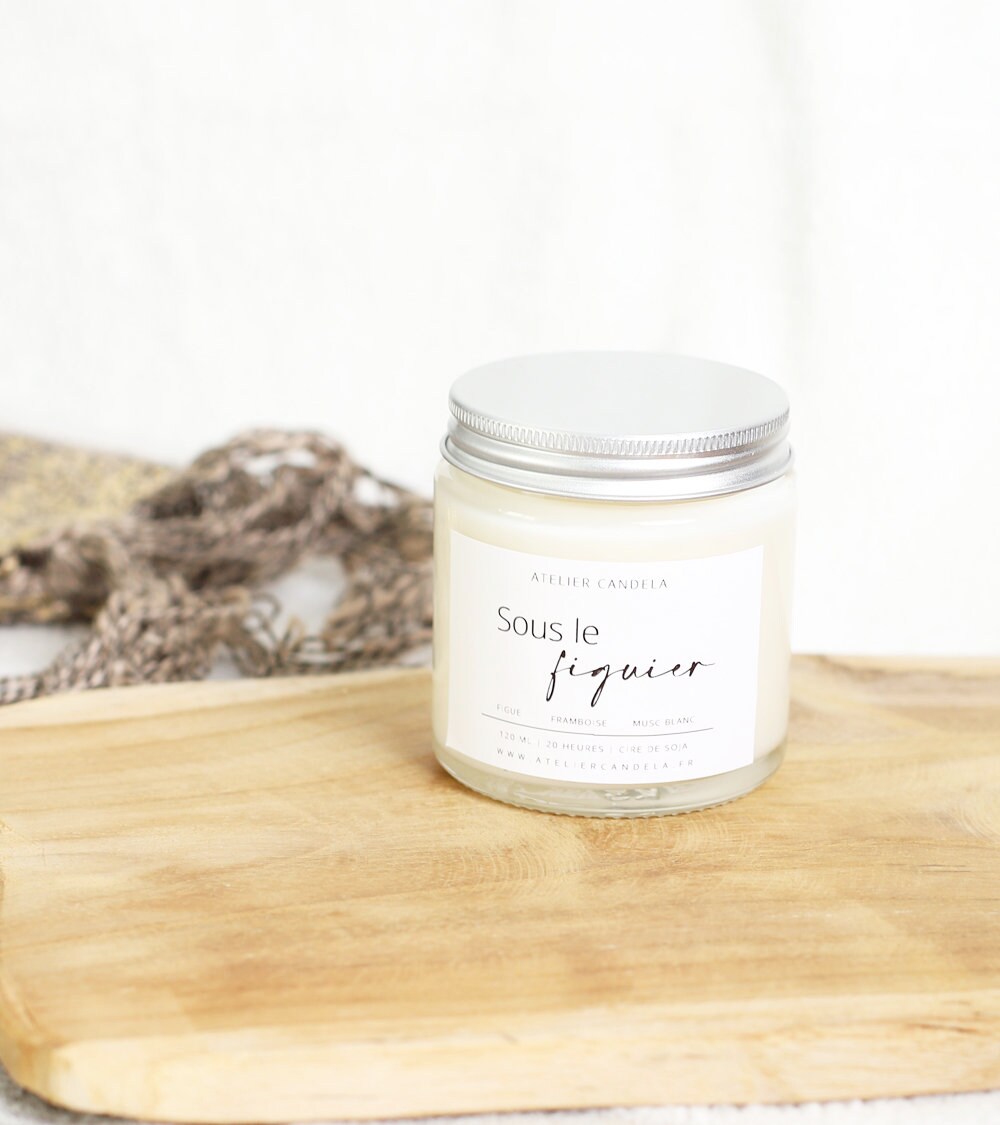 Sous Le Figuier - Bougie Artisanale Parfumée en Cire de Soja