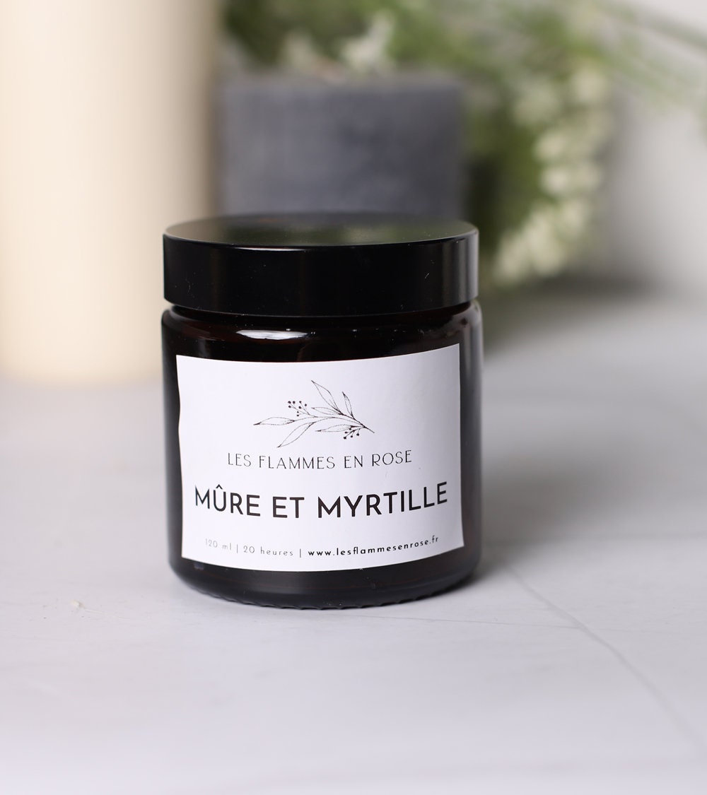 Mûre et Myrtille - Bougie Artisanale Parfumée en Cire de Soja