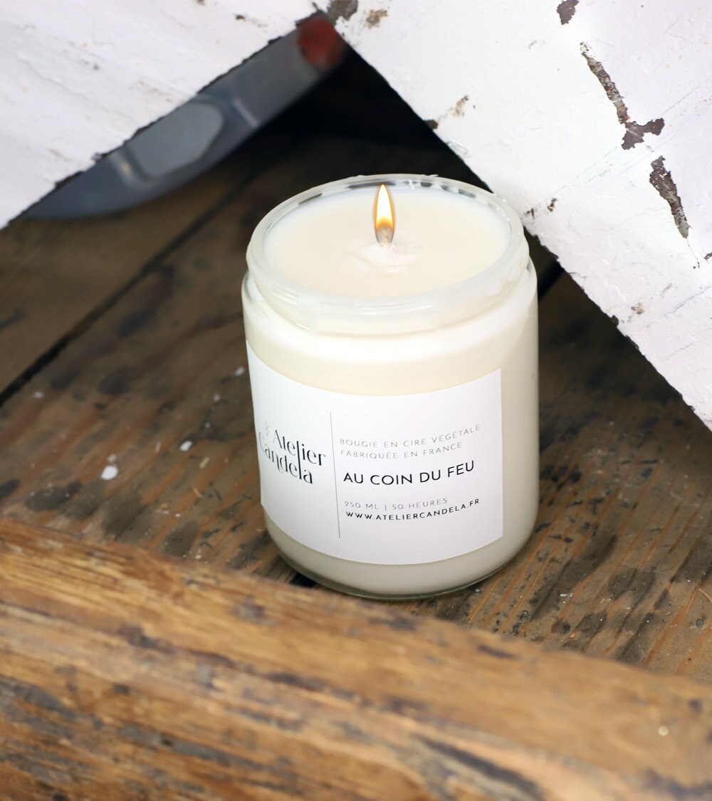 Au Coin Du Feu - Bougie Artisanale Parfumée en Cire de Soja