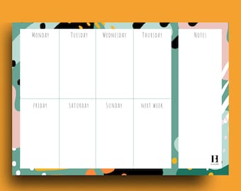 Weekly Planner Pad Undated A4 Weekly Planner Desk Pad