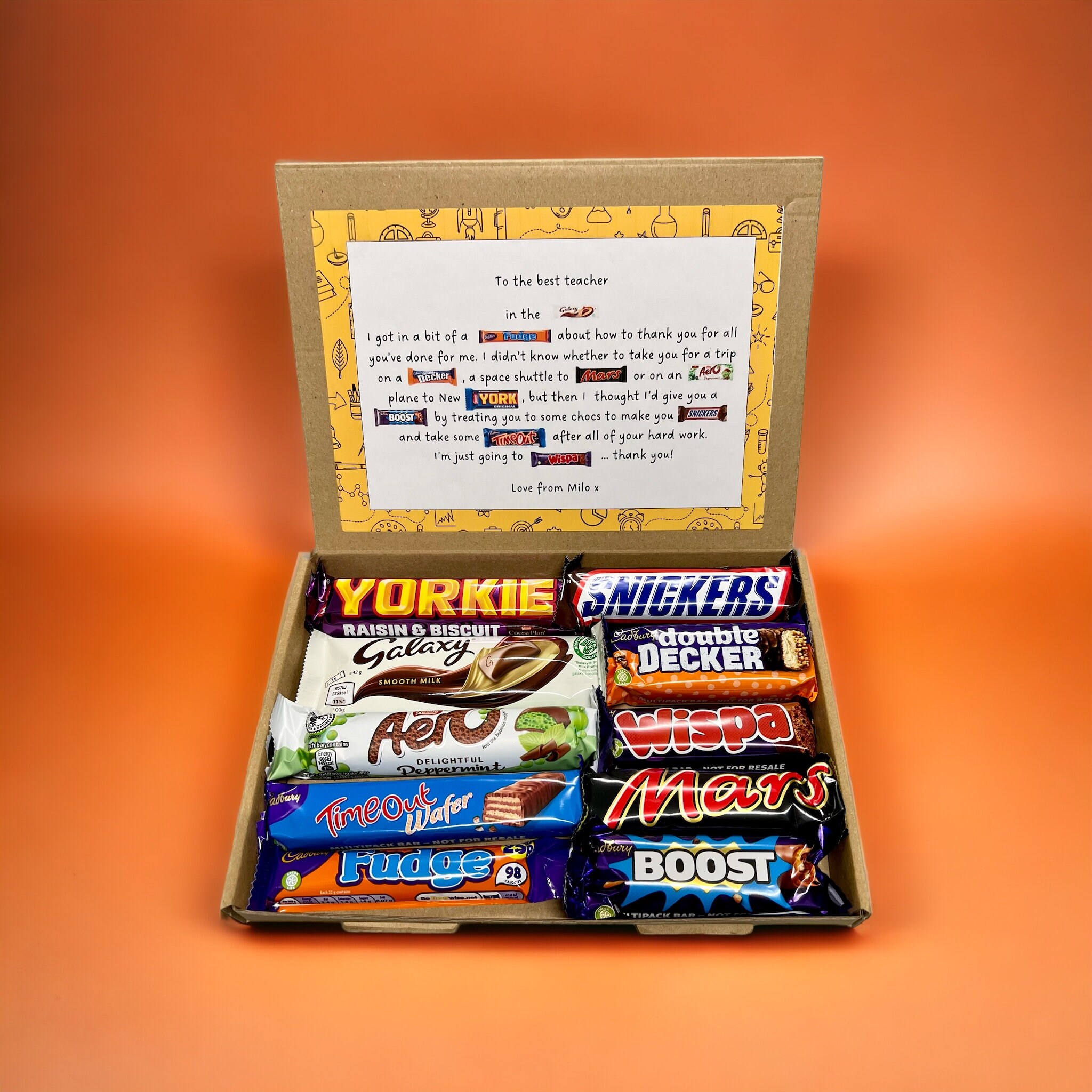 Buy Teacher Thank You Poem Box Chocolate Gift Teacher End of