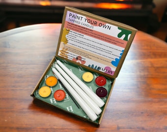 Paint Your Own Candle Kit, Make Your Own Candles Kit, DIY Candles, Decorate  Your Own Candle, Candle Painting Box 