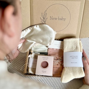 Presente para bebê recém-nascido, Pacote de cuidados para novas mamães, Mimos para bebê recém-nascido rosa, Presente de maternidade, Presente de chá de bebê, Cesta para bebê recém-nascido, Presente de mimos para novas mamães, Cesta para mamães