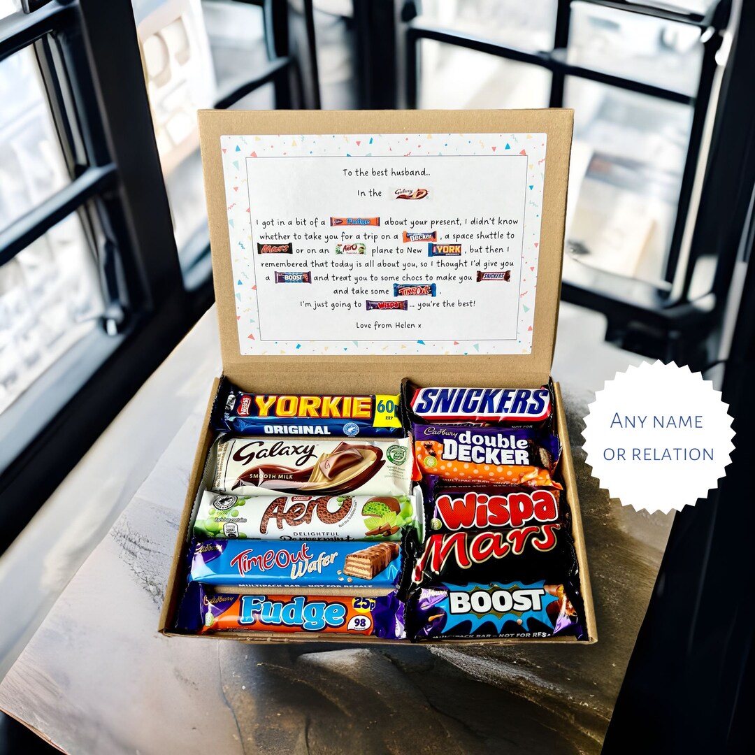 Dad Chocolate Gift Personalised Dad Gift Dad Birthday Gift - Etsy UK