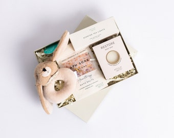 Welcome to the world little one, baby shower gift box for new mums
