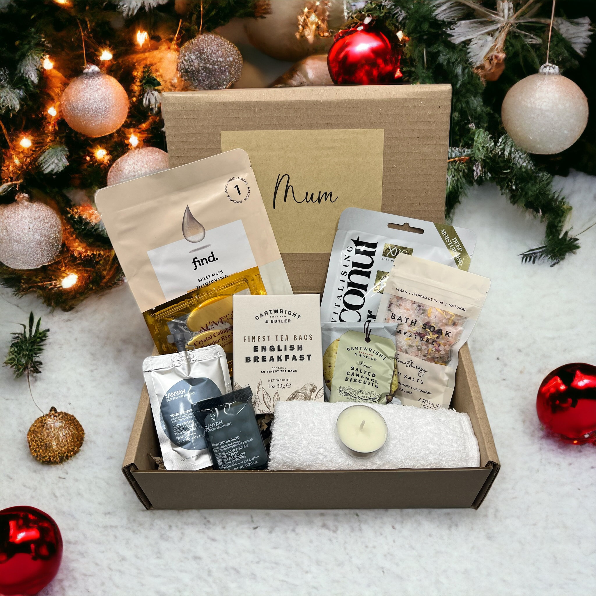 Personalised Christmas Gift Box for STEP MUM, Luxury Christmas