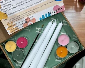 Kit per la creazione di candele, kit artigianali per adulti uk, candela fai-da-te, pittura a candela