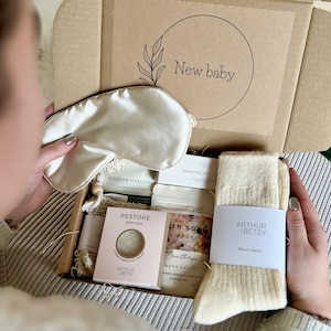 Cesta de mimos Baby Mama, presente para novas mamães, pacote de cuidados para novas mamães, presente para mães de primeira viagem, presente para recém-nascidos, presente para novas mamães, presente para maternidade