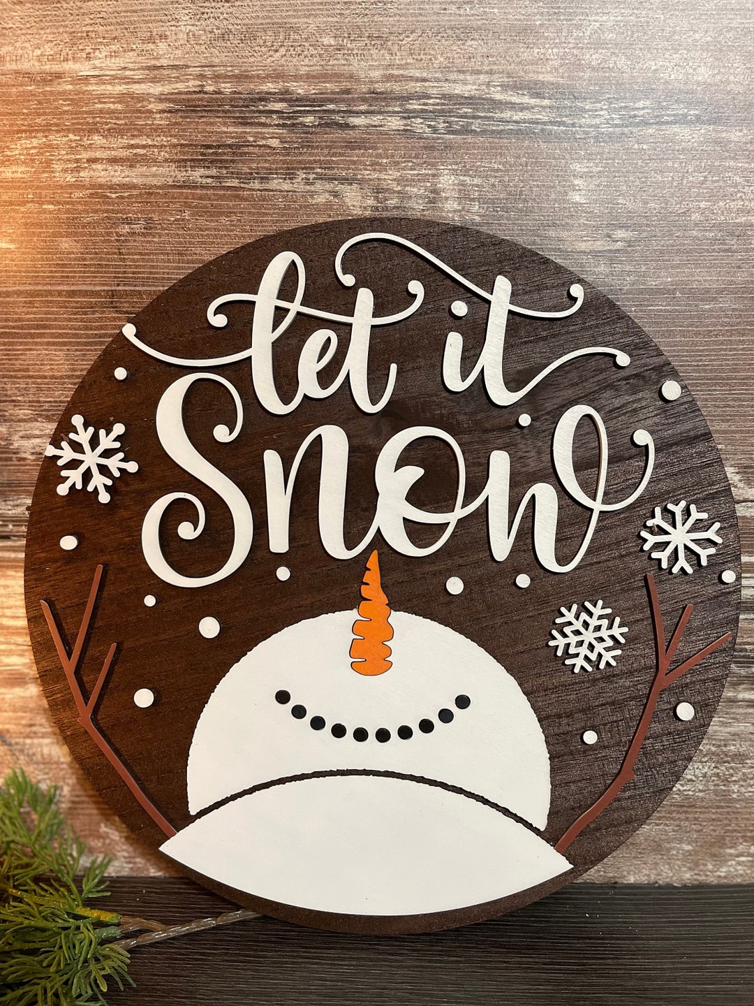 Let It Snow Sign - Etsy