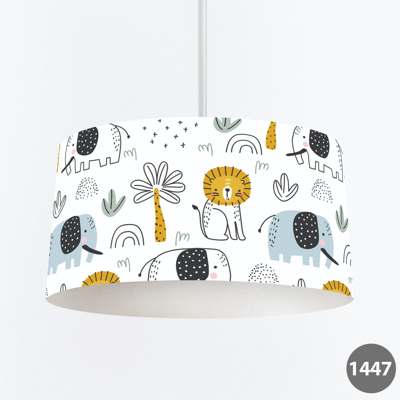 Personalized Nursery Safari Pendant Light Lion Fixture Etsy