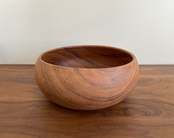Crate & Barrel Tondo Acacia 10.5&quot; Bowl