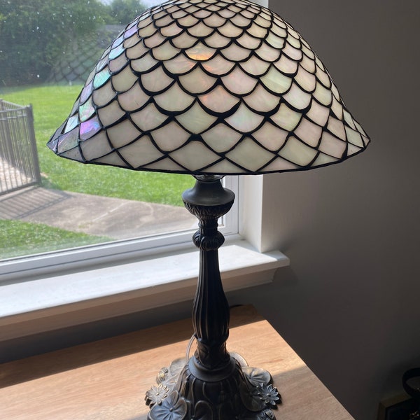 Antique Mother of Pearl Lamp Etsy