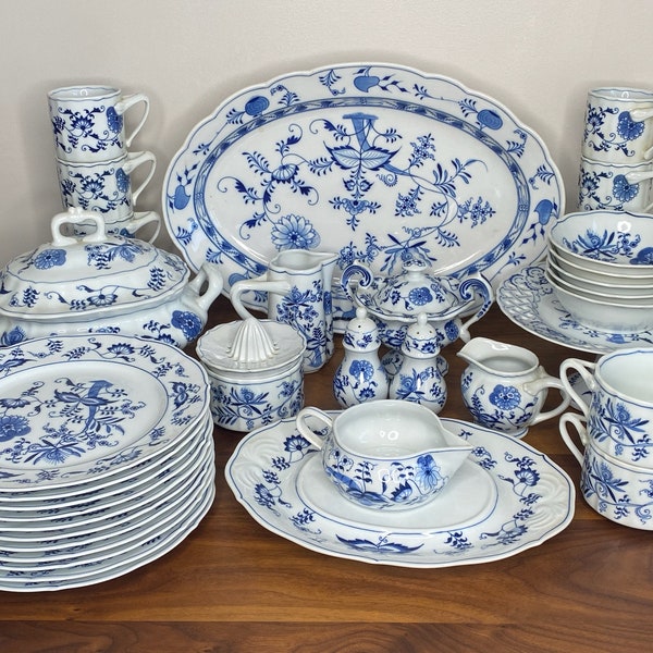 NEW INVENTORY - Vintage Blue Danube "Blue Onion" China | Sold Individually