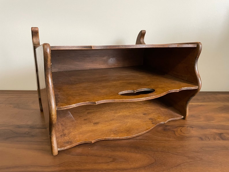 Vintage Wooden Rocking Magazine Rack - Etsy