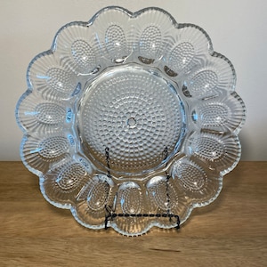 Vintage Indiana Glass Deviled Egg Platter