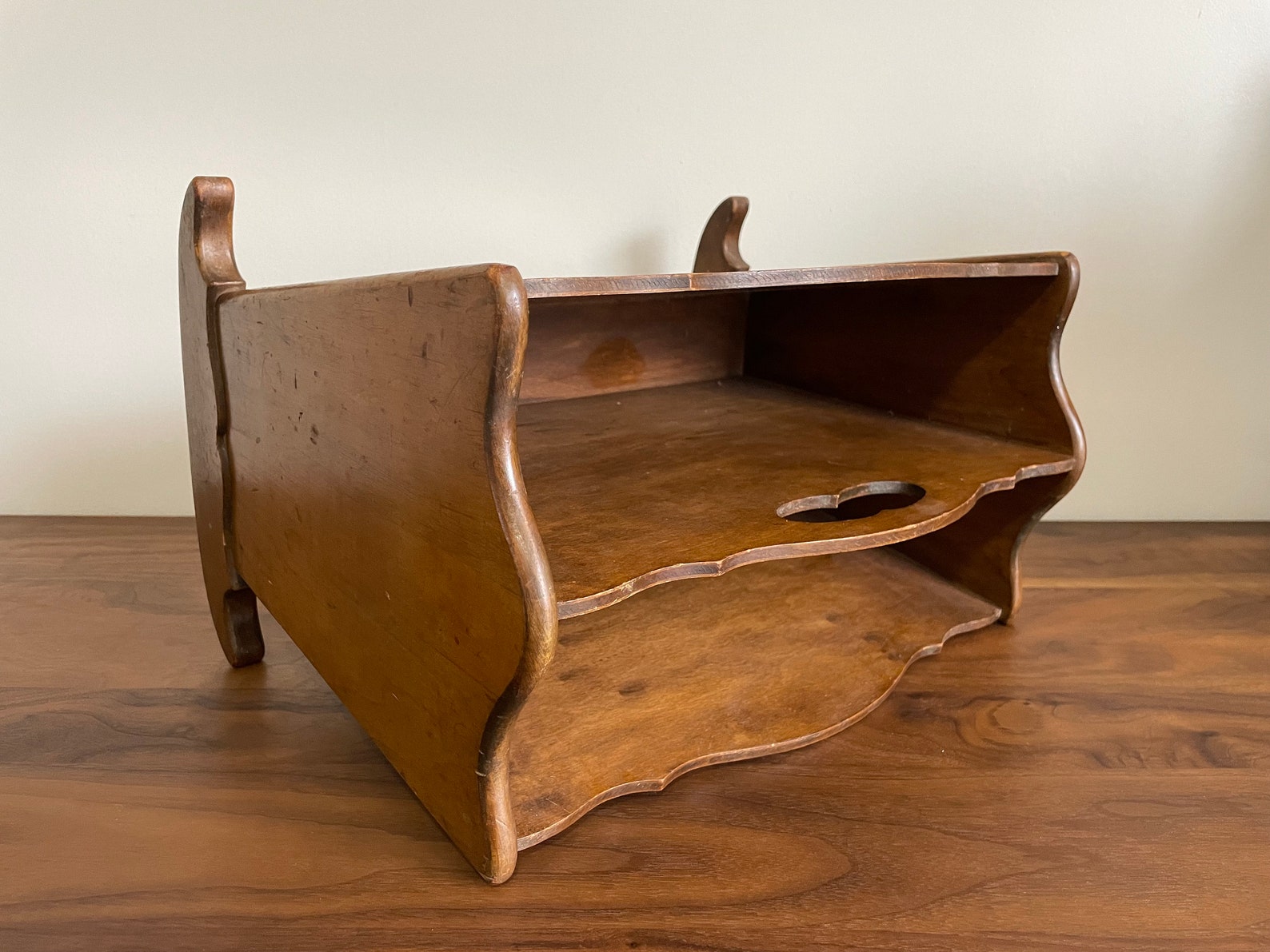 Vintage Wooden Rocking Magazine Rack - Etsy
