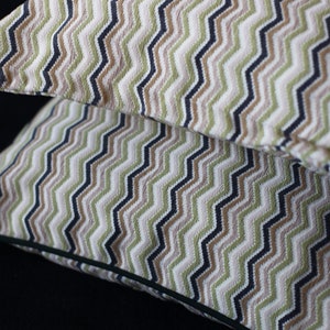 Green Luxury Chevron Pillow Cover, Pale Green Couch Tribal Cushion, Chevron Accent Pillow, Pillow Sham, Personalized Creations
