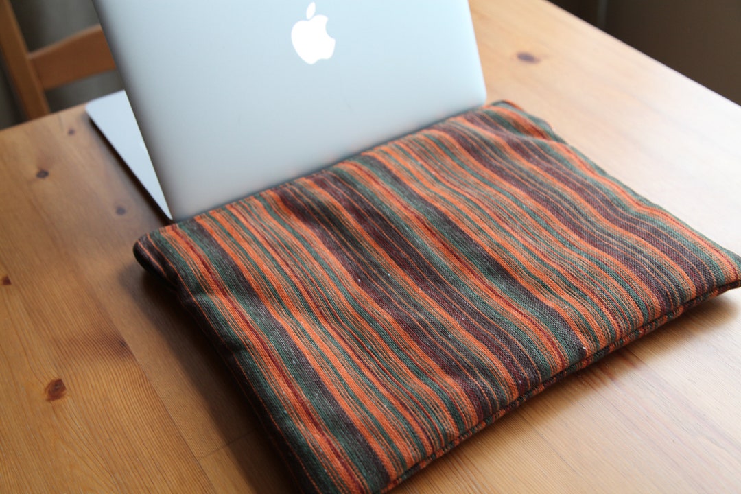 Green and Orange Laptop Case, Padded 13 Inch, 14 Inch, 15 Inch