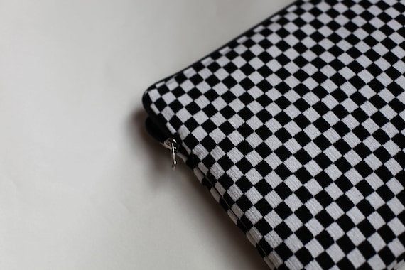 Grey Checker Padded Laptop Case 13 Inch 14 Inch 15 Inch 