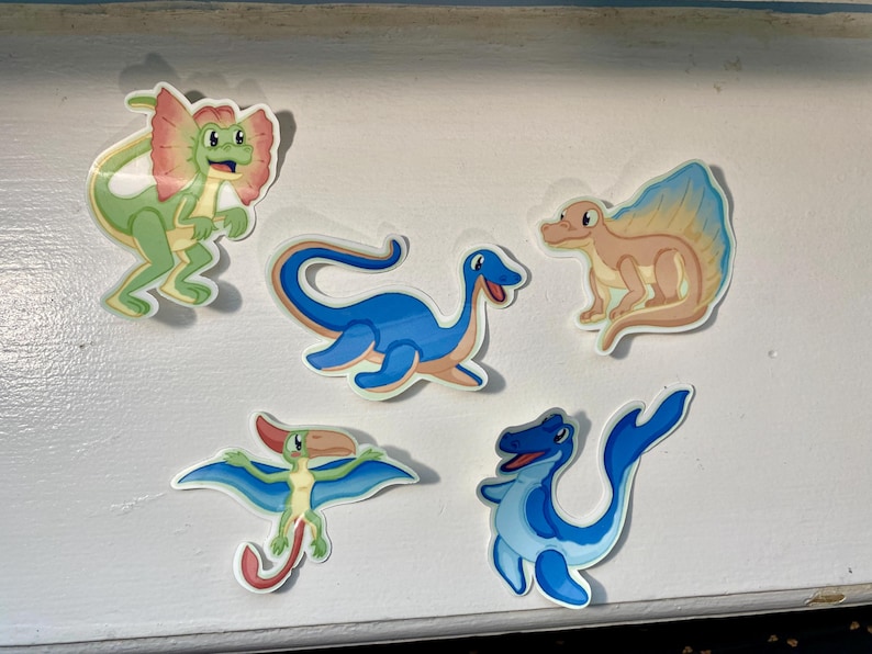 Not A Dinosaur Sticker – Funny Prehistoric Vinyl Stickers – Mosasaurus ...