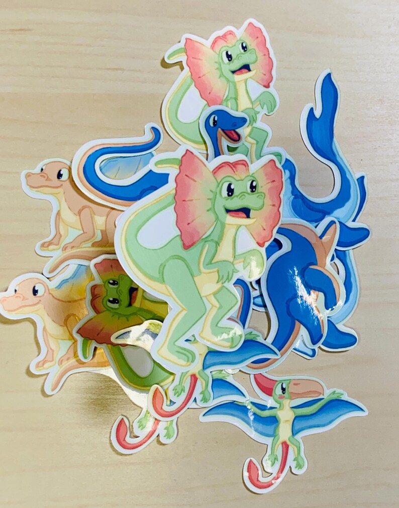 Not A Dinosaur Sticker – Funny Prehistoric Vinyl Stickers – Mosasaurus ...