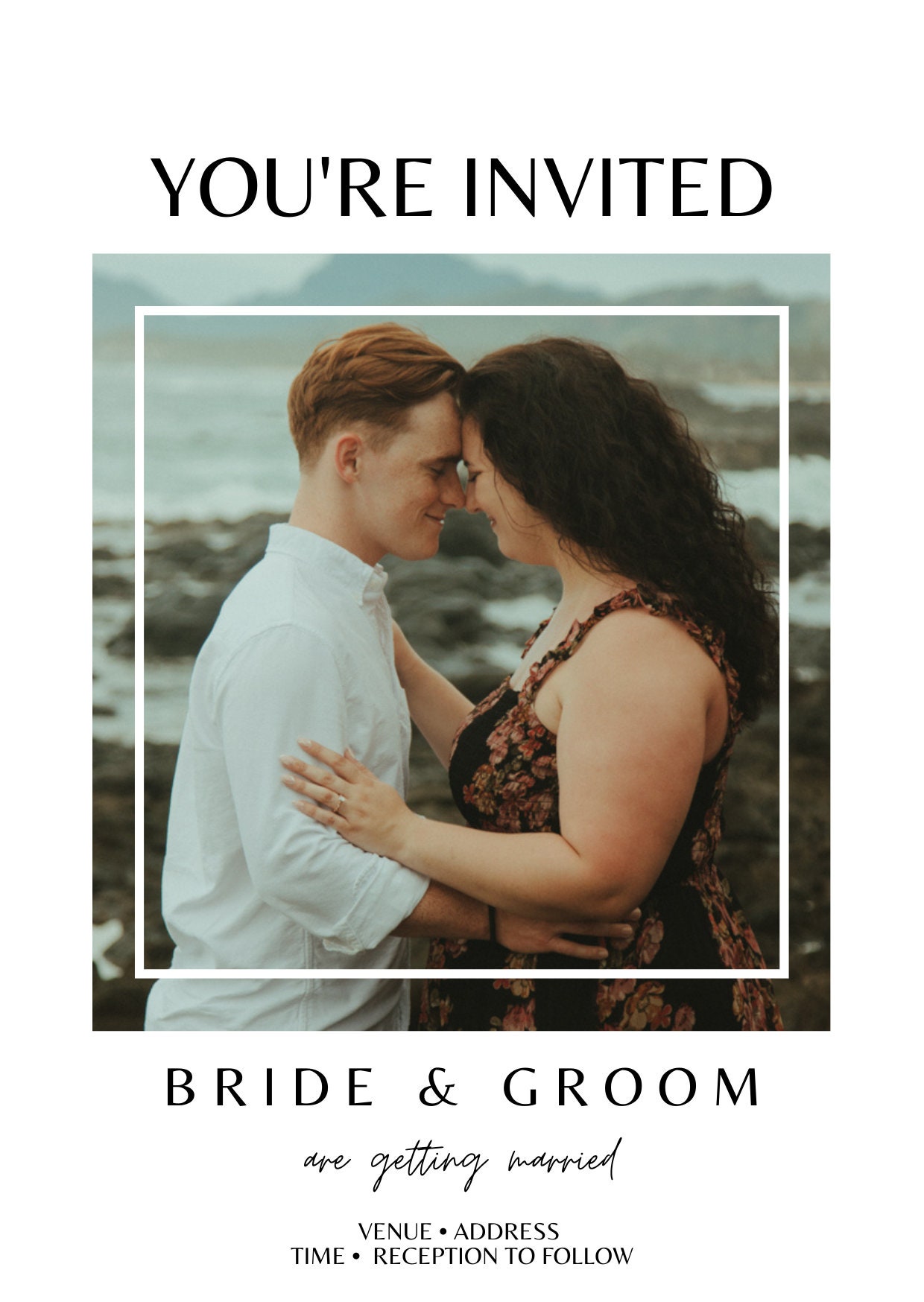 Custom 5x7 Wedding Invitation Template - Etsy