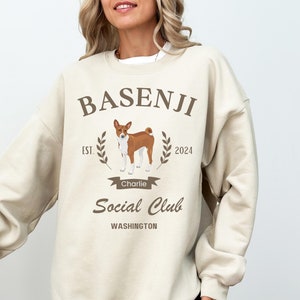 Personalized Basenji Sweatshirt | Dog Mom Gift | Basenji Lovers Gift