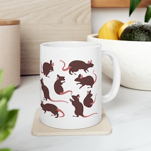 Rat Coffee Mug | Rat Owner Gift | Rat Mom Gift | Mouse Pet Rat