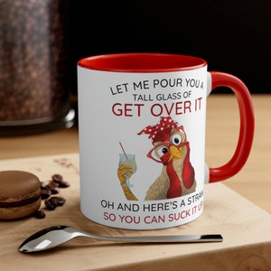 Funny Chicken Mug: Sarcastic Co-worker Gift
