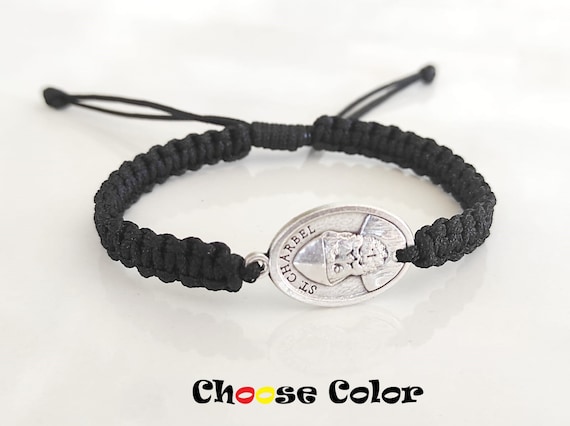 Saint Charbel Bracelet medailles faites catholique Saint Charbel CADEAU Etsy France