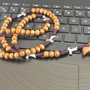 Tau cross rosary, St Francis rosary, simple handmade rosary