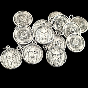 Médailles de la Sainte Face du Christ - Médaille latine des cinq plaies de Jésus - Seigneur, fais briller ta face sur nous en gros