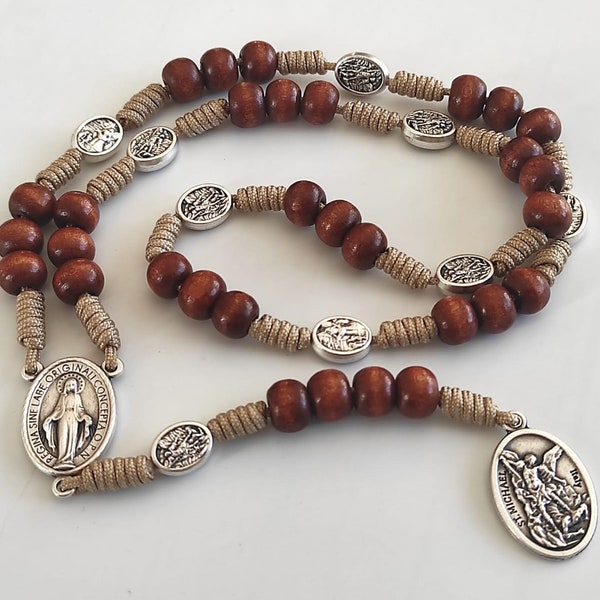 St Michael Chaplet - Crown of St Michael - St Michael Rosary - Police Officer Gift - Prayer Beads - Catholic Chaplet - Saint Michael