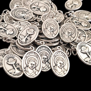 Carlo Acutis-medaille - patroonheilige van de jeugd en computerprogrammeurs medailles, lot bulk 10, 20, 50 stuks eucharistieviering eerste communie