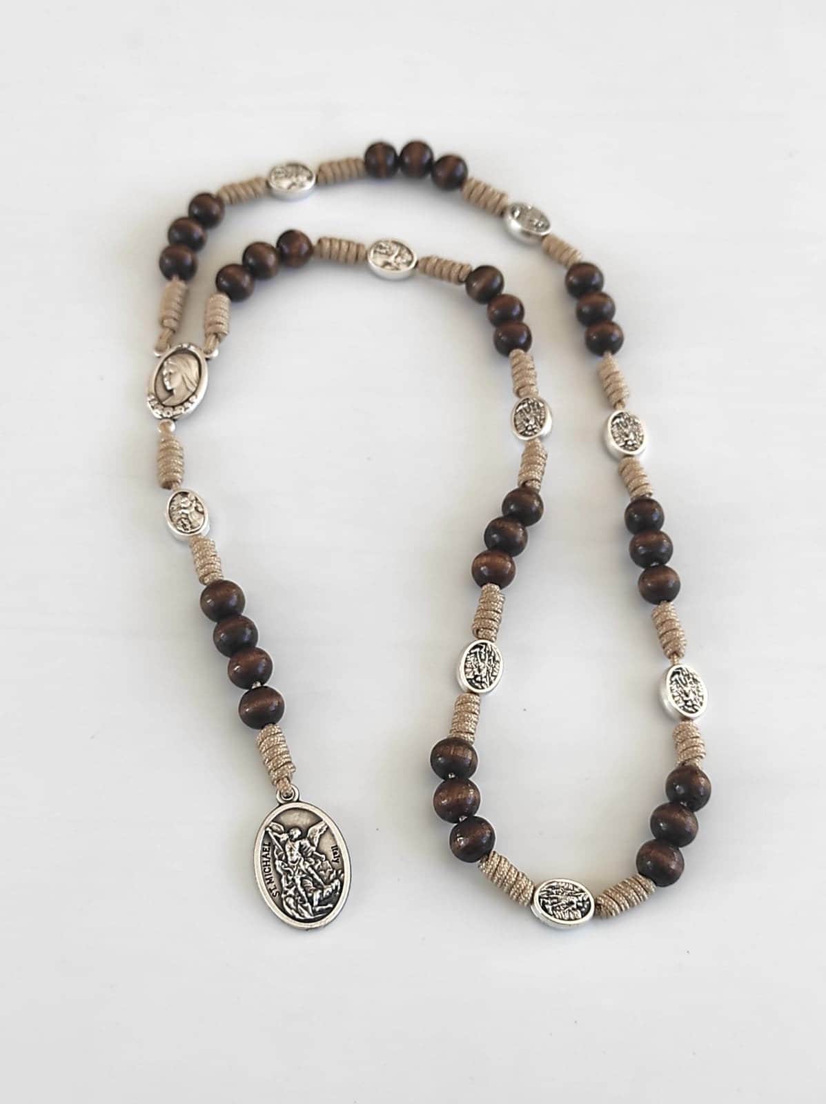St Michael Chaplet - Crown of St Michael - St Michael Rosary - Police Officer Gift - Prayer Beads - Catholic Chaplet - Saint Michael medals
