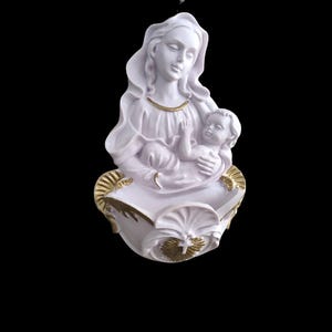 Holy Water Font   Virgin Mary Jesus statue Religious Home Decor
