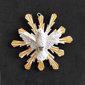 Holy Spirit of God Wall Trinity Dove Statue  Confirmation Keepsake