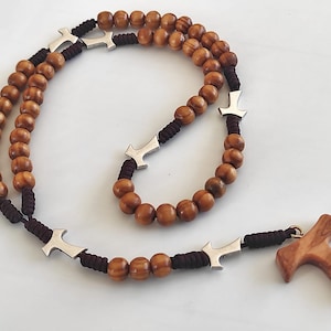 Franciscan Rosary Tau cross rosary, St Francis rosary, simple handmade rosary