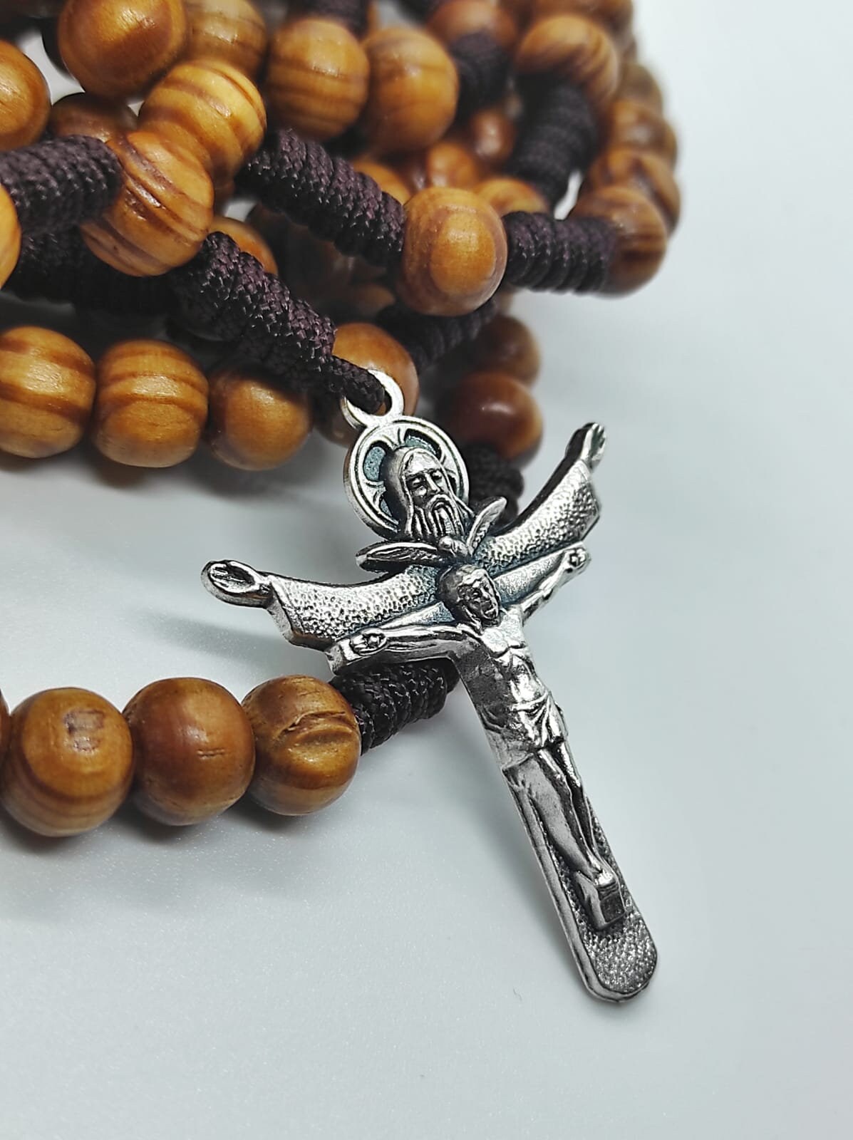 オリーブウッドロザリオ：20周年記念聖霊十字架 - Etsy 日本