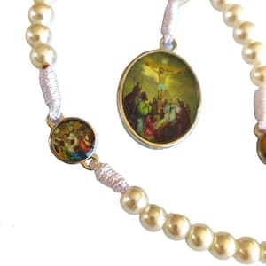 Servite Seven Sorrows Rosary Our Lady pearls Beads Mater Dolorosa