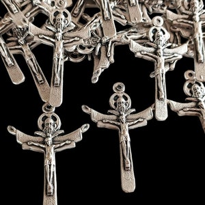 Cruz del Espíritu Santo, cruz de la Santísima Trinidad, joyería religiosa católica, crucifijo, cruz, rosario, colgante, lote