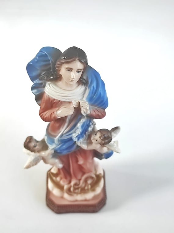 Our Lady Undoer of Knots Statue Virgin Mary Who Unties Knots Etsy
