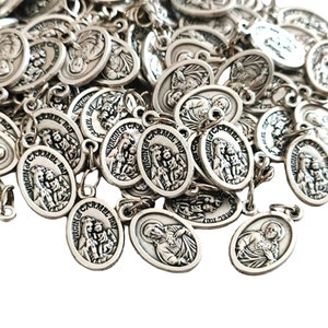 Scapular Lady of Mt. Carmel Sacred Heart of Jesus Medals Lot Bulk 15/25/50/100
