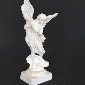 St Michael Archangel Statue Police Military Patron Saint Catholic Gift for Home