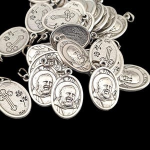 ST Padre Pio medals box  10, 20, 50,100 pcs, Holy  catholic medals, saint Padre Pio medals