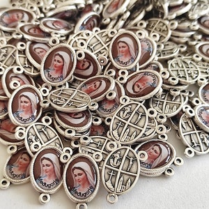 MEDALLAS al por mayor centro mayorista rosario 10, 20, 30 piezas medallas católicas Rosario Parte Nuestra Señora Virgen María Medjugorje